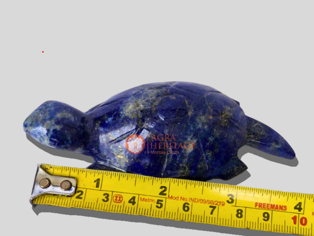 Lapis Turtle Handmade Sculpture Statue for Gift